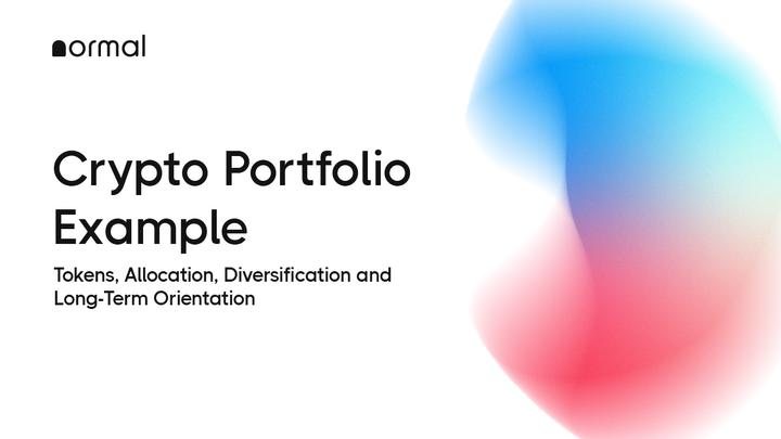 Crypto Portfolio Example: Tokens, Allocation, Diversification and Long-Term Orientation